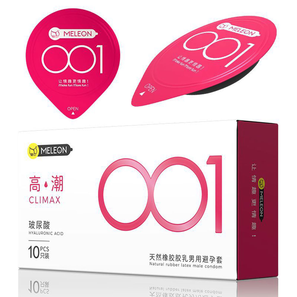 Bao cao su Meleon HA 001 Climax siêu mỏng tăng khoái cảm hộp 10 cái