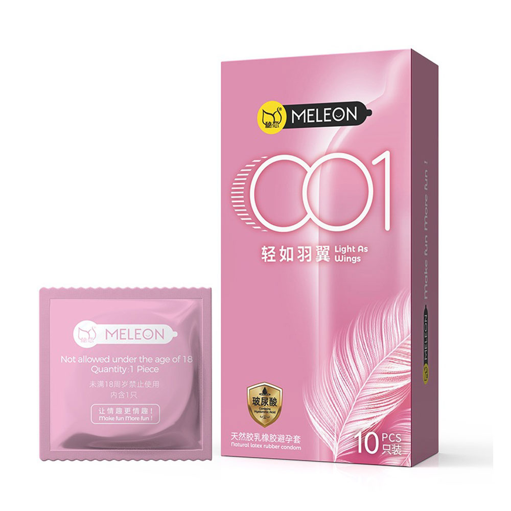 Bao cao su Meleon 001 Light As Wings siêu mỏng nhẹ hộp 10 cái