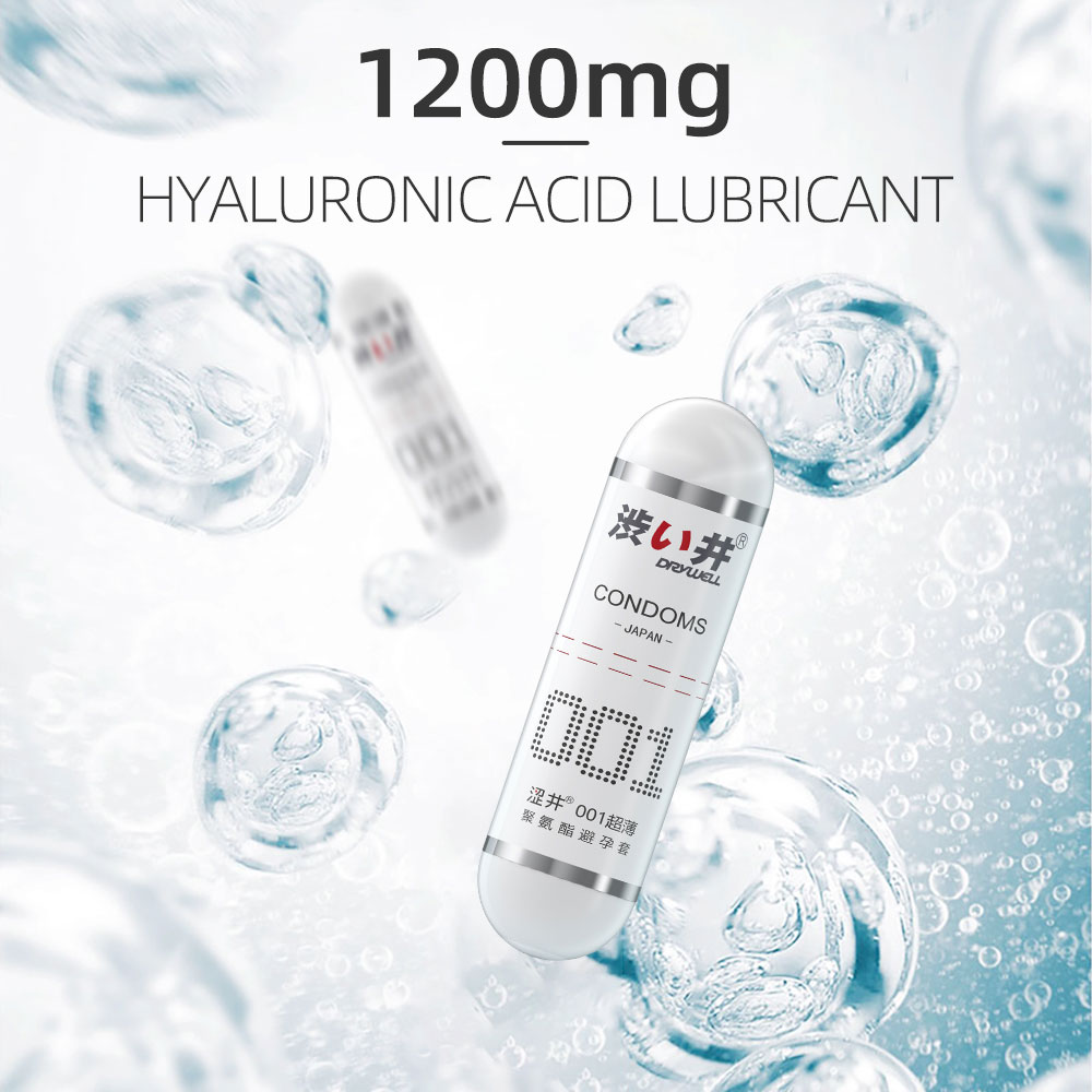 Bao cao su DryWell Ultra Thin 001 siêu mỏng nhiều gel hộp 7 viên