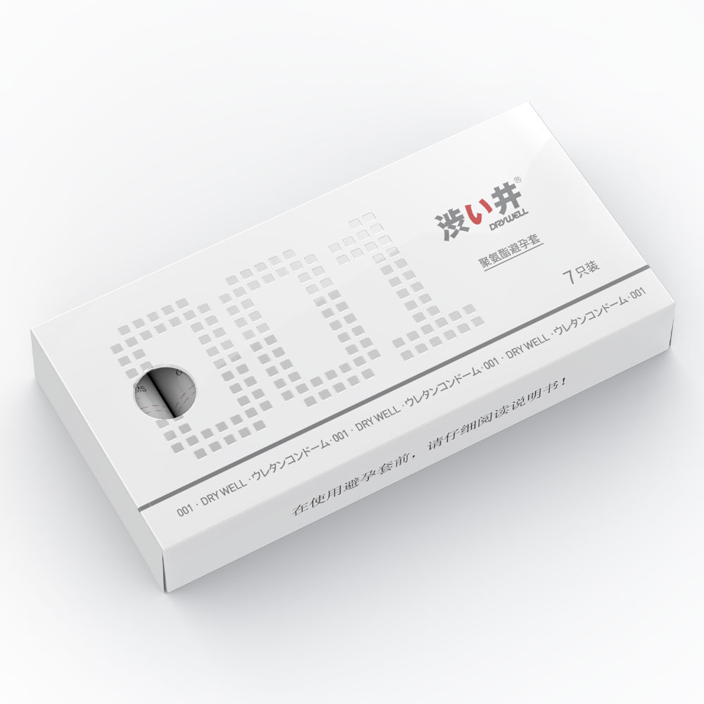 Bao cao su DryWell Ultra Thin 001 siêu mỏng nhiều gel hộp 7 viên