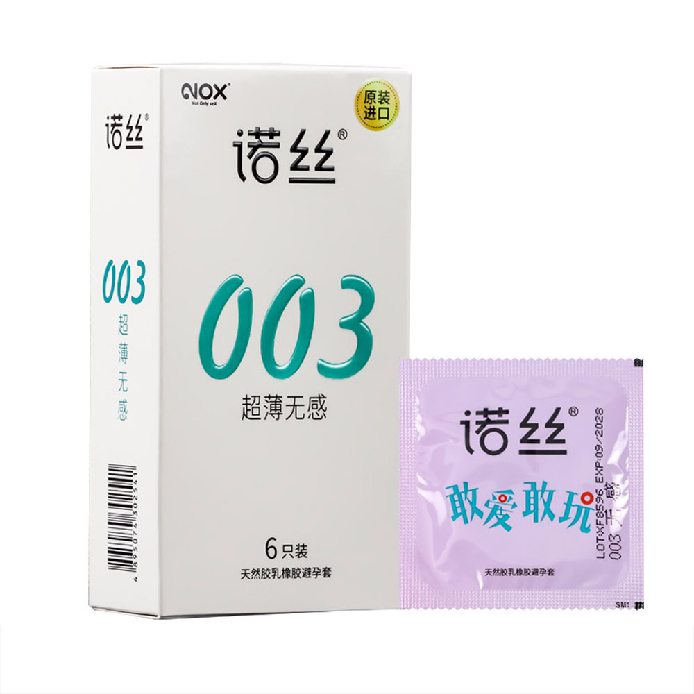 Bao cao su Nox 003 Ultra Thin Insensitive siêu mỏng hộp 6 cái