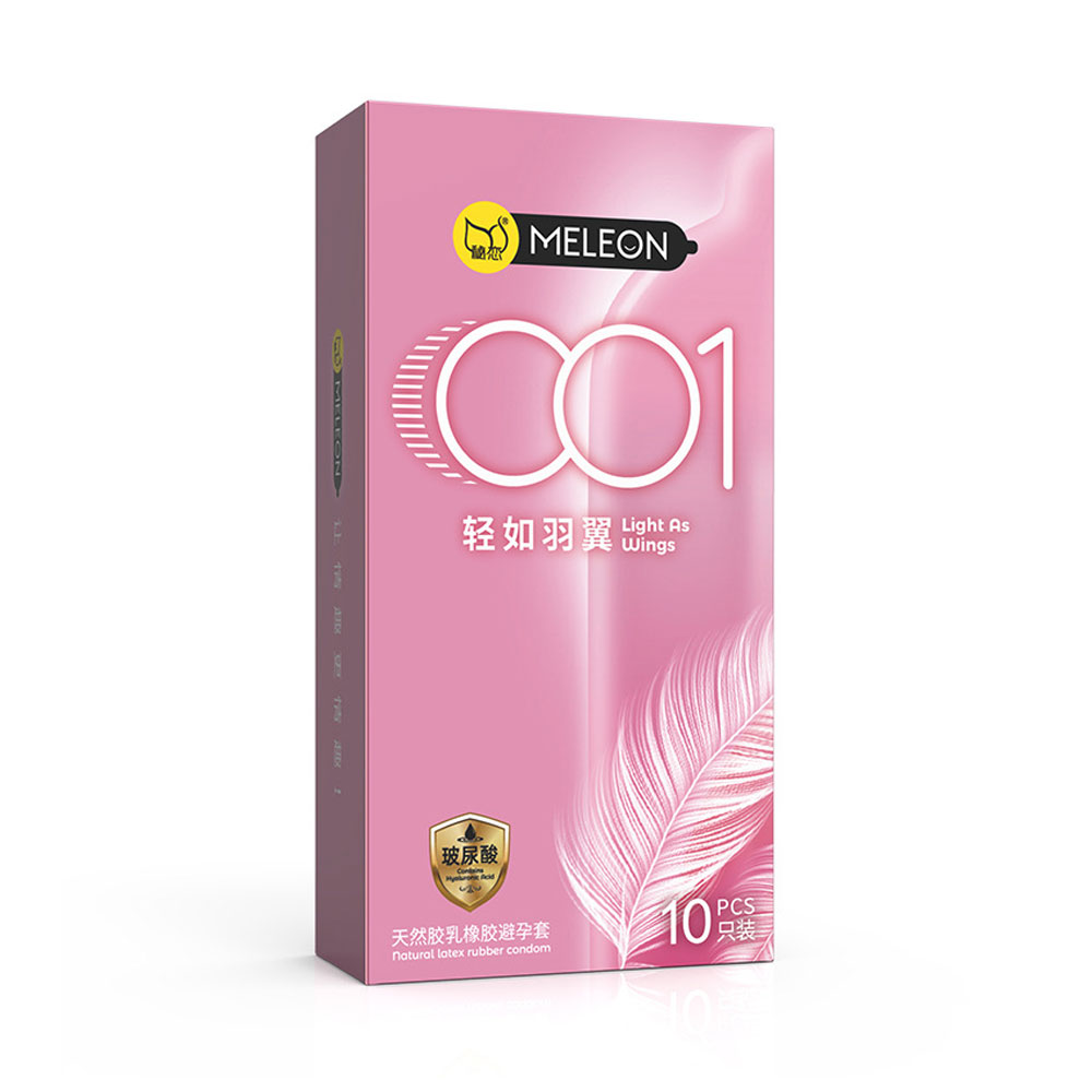 Bao cao su Meleon 001 Light As Wings siêu mỏng nhẹ hộp 10 cái