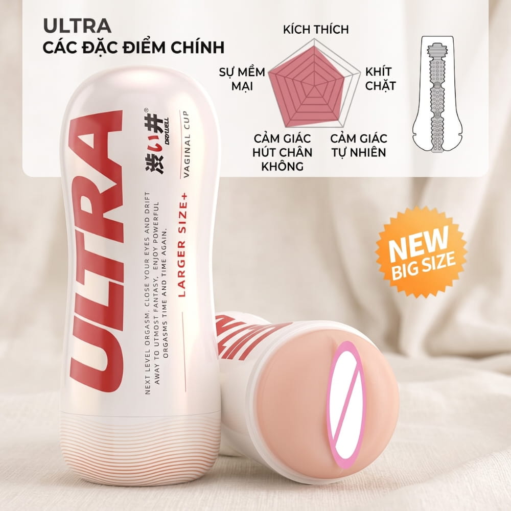 Âm đạo DryWell Ultra Larger Size dạng cốc