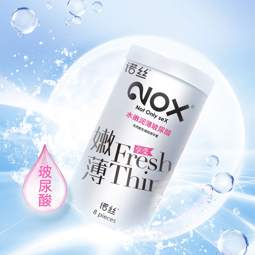 Bao cao su Nox Fresh Thin 003 HA siêu mỏng nhiều gel hộp 8 cái