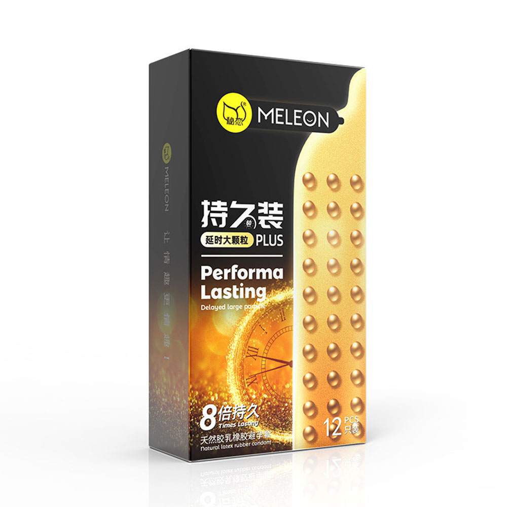 Bao cao su Meleon Performa Lasting Plus 8 Times hộp 12 chiếc