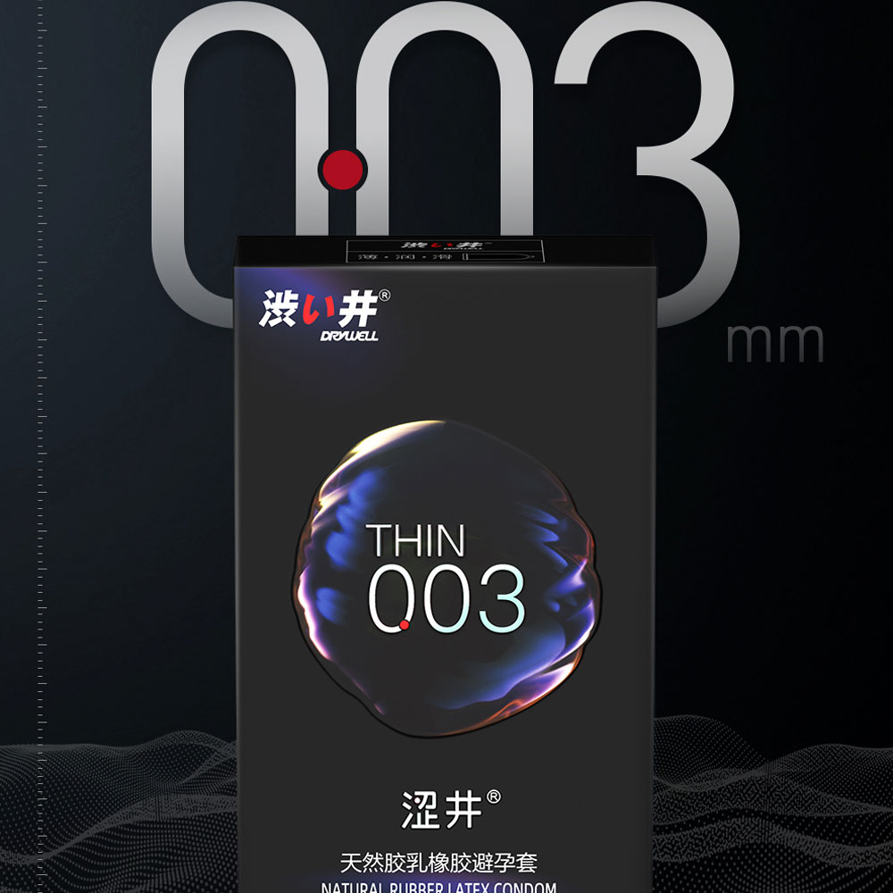 Bao cao su Drywell Ultra Thin 003 siêu mỏng hộp 12 cái