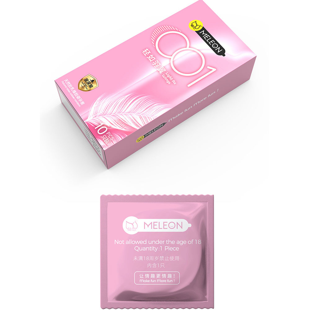 Bao cao su Meleon 001 Light As Wings siêu mỏng nhẹ hộp 10 cái