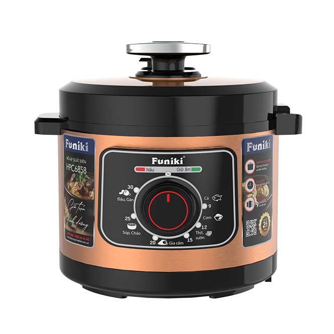 Nồi áp suất điện 6L Funiki HPC6858