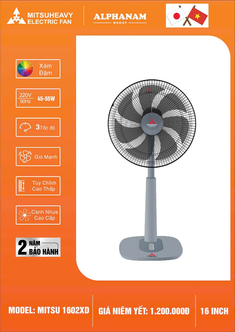 Quạt Mitsuheavy 1602XD