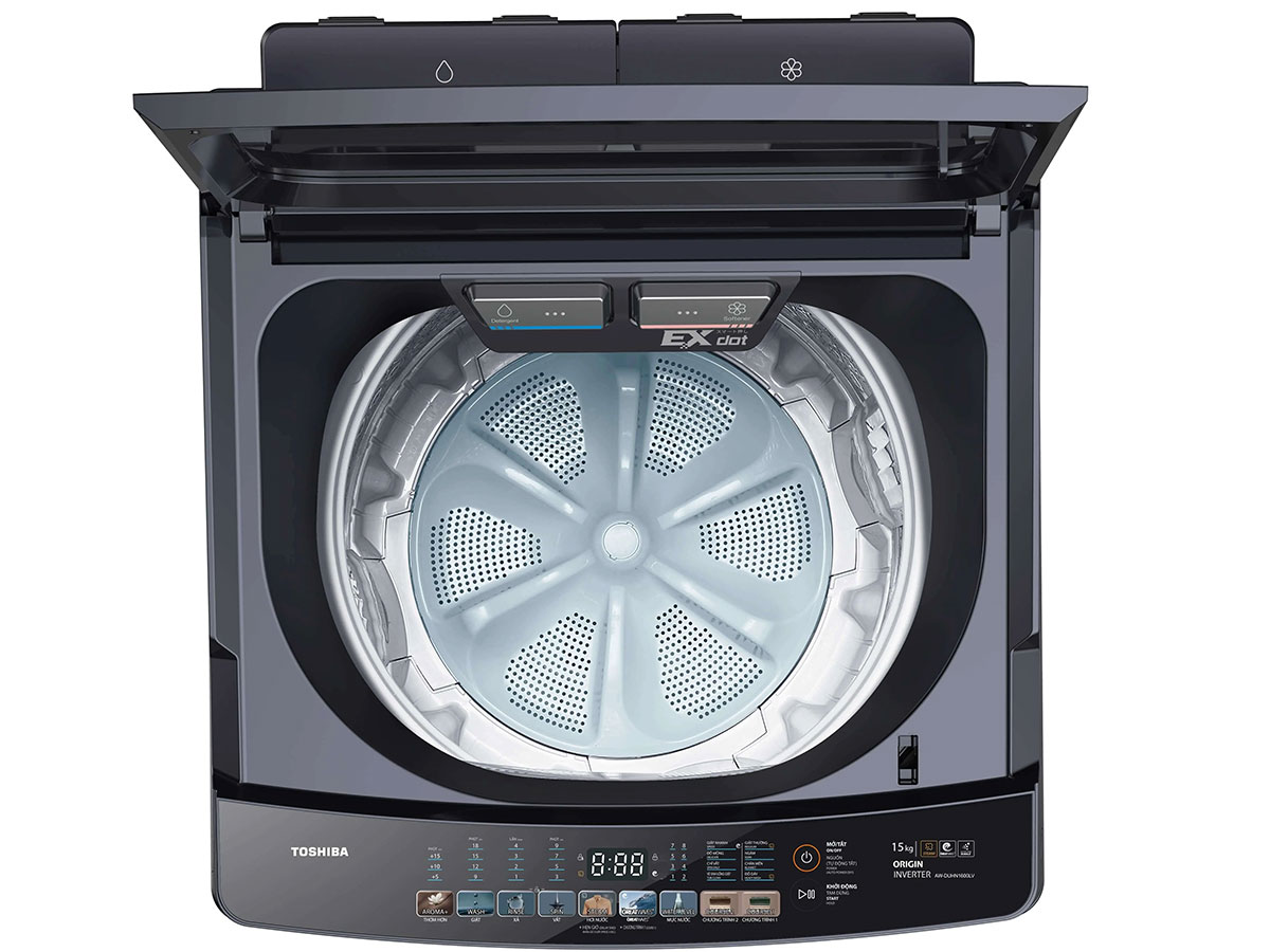Máy giặt Toshiba Inverter 15 kg giặt nước nóng DUHN1600LV(MG)