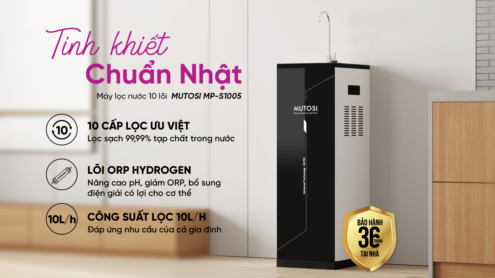 Lọc nước Mutosi 10 cấp lọc MP-1005