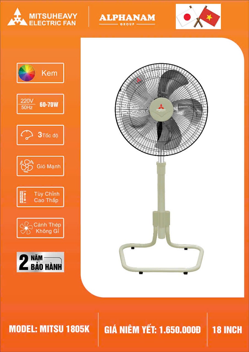 Quạt Mitsuheavy 1805K