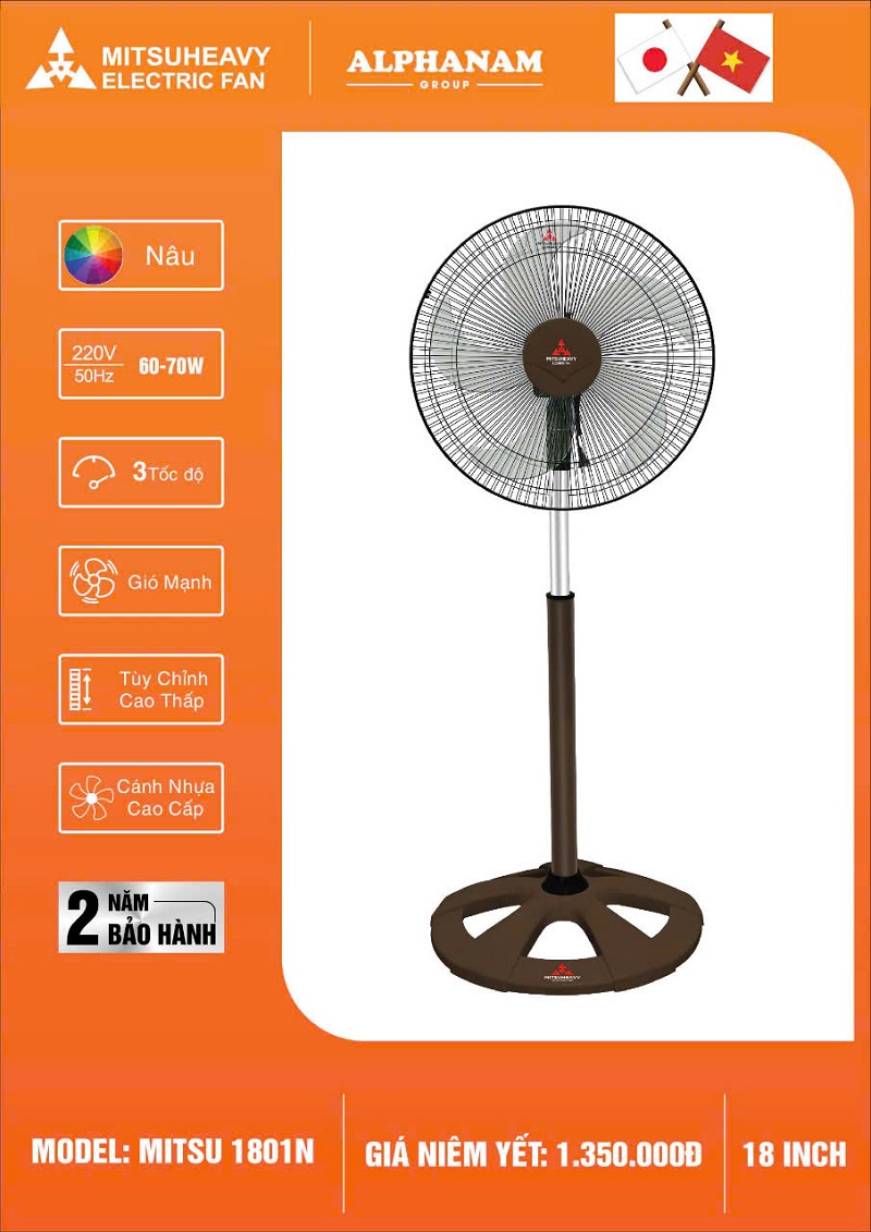 Quạt Mitsuheavy 1801N