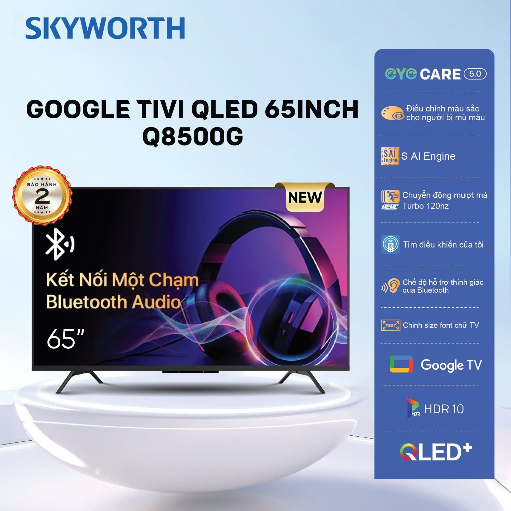 Tivi QLED Skyworth 4K 65 Inch Q8500G
