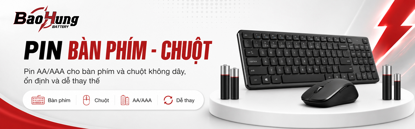 Pin Chuột + Bàn Phím