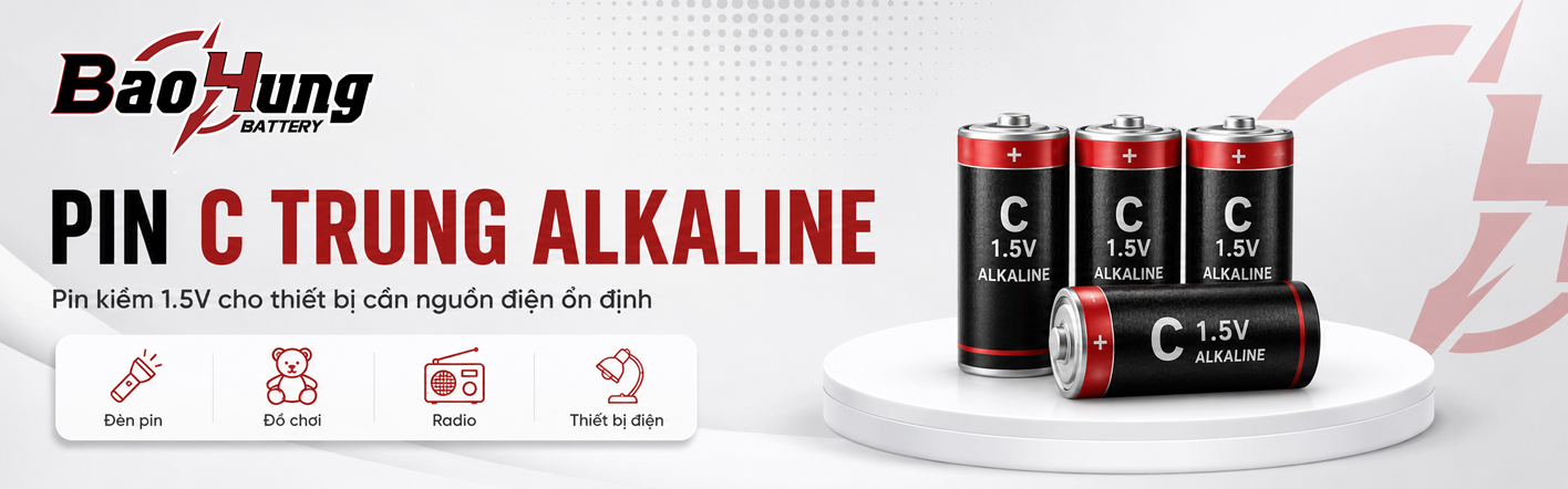 Pin Trung C Alkaline