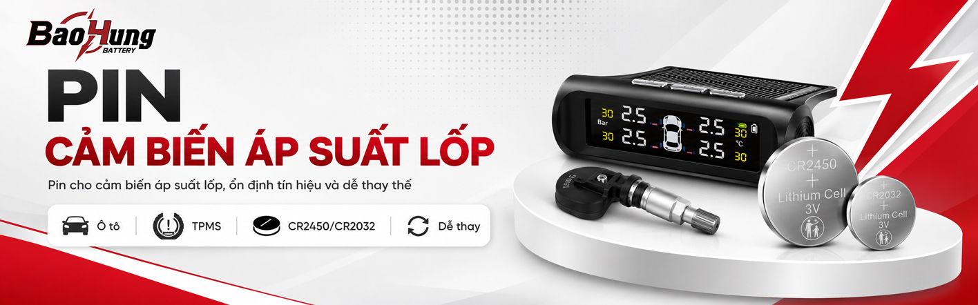 Pin Cảm Biến Áp Suất Lốp