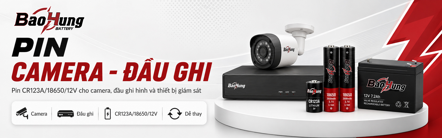Pin Camera - Đầu Ghi