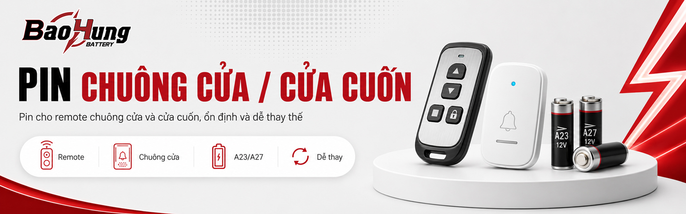 Pin Chuông - Cửa Cuốn