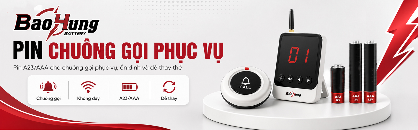 Pin Chuông Gọi Phục Vụ
