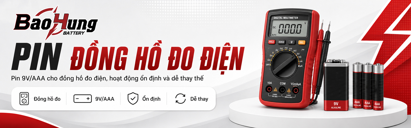 Pin Đồng Hồ Đo Điện