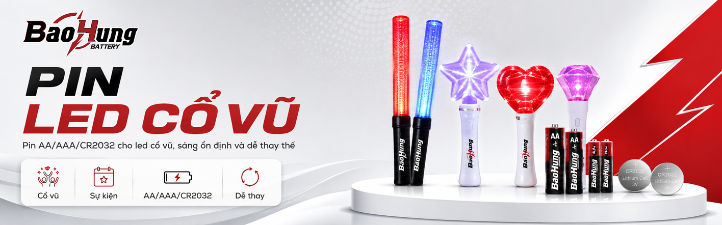 Pin Led Cổ Vũ