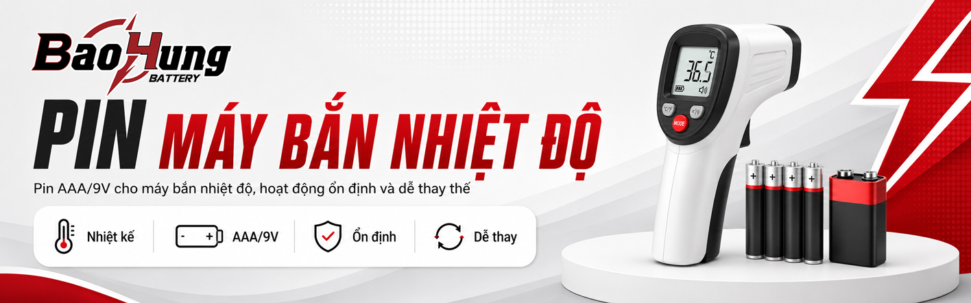 Pin Máy Bắn Nhiệt Độ