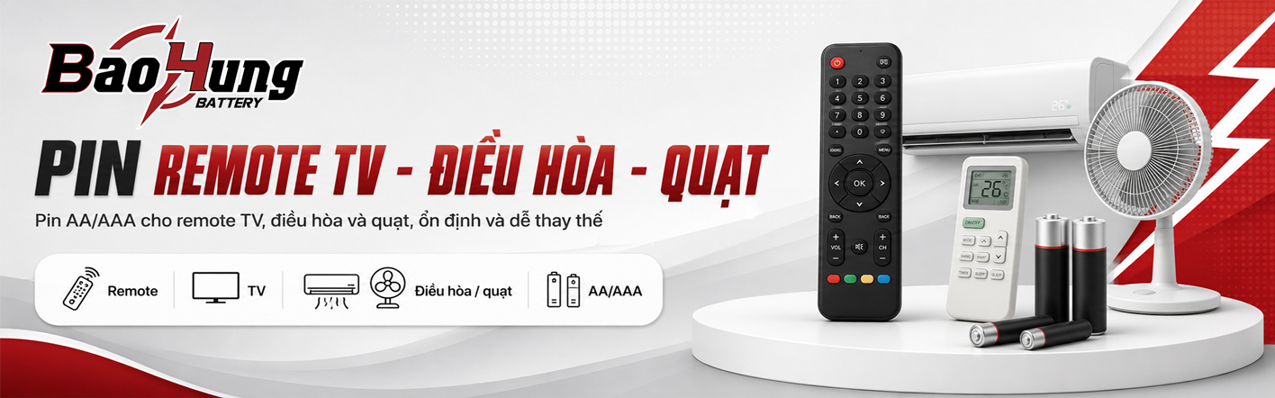 Pin Remote TV - Điều Hòa - Quạt