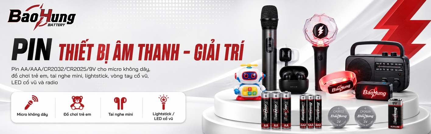 Pin Thiết Bị Âm Thanh - Giải Trí