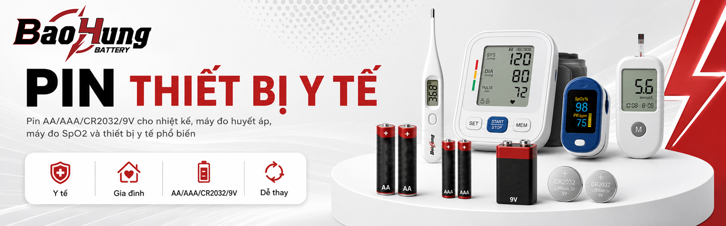 Pin Thiết Bị Y Tế