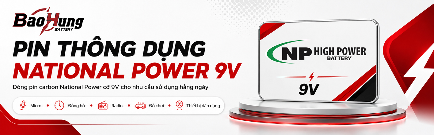 Pin 9V - National Power - Pin Thông Dụng