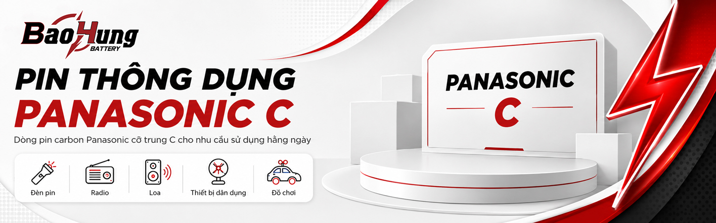 Pin Trung C - Panasonic - Pin Thông Dụng