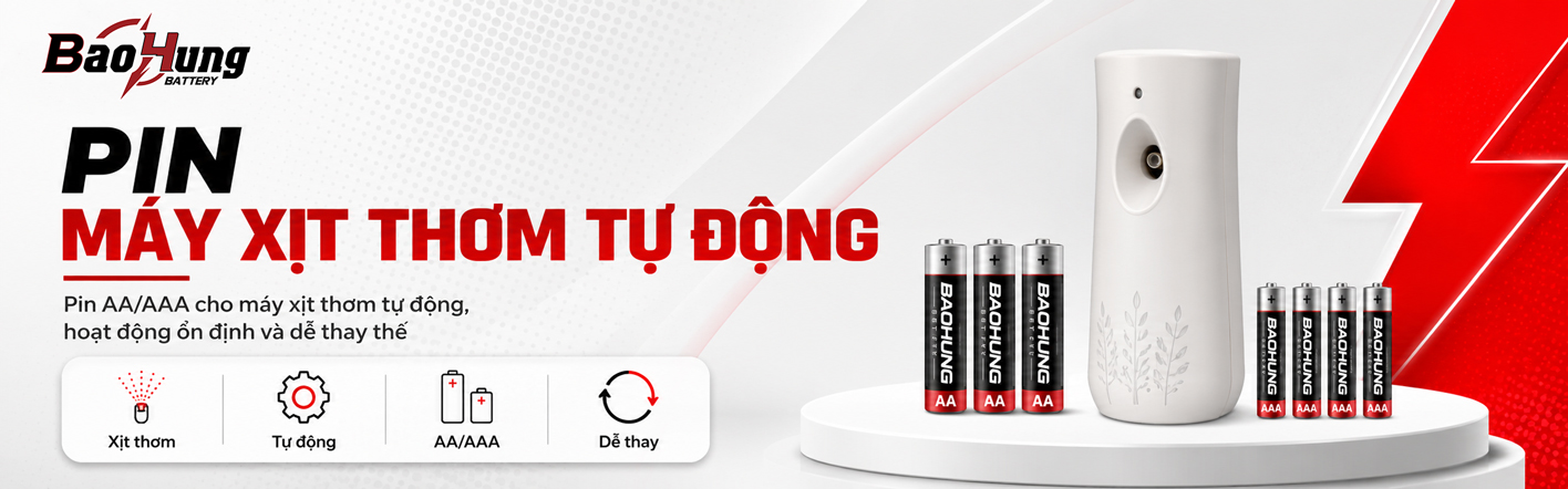 Pin Máy Xịt Thơm Tự Động