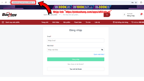 Hướng Dẫn Đăng Ký Làm Đối Tác Affiliate Của Pin Bảo Hùng – Đơn Giản, Miễn Phí!