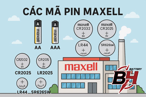 Danh Sách Các Mã Pin Maxell Đầy Đủ Nhất