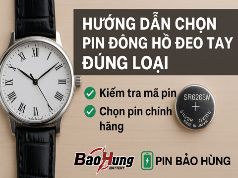 Hướng Dẫn Chọn Pin Đồng Hồ Đeo Tay Đúng Loại – Bền Bỉ Và An Toàn