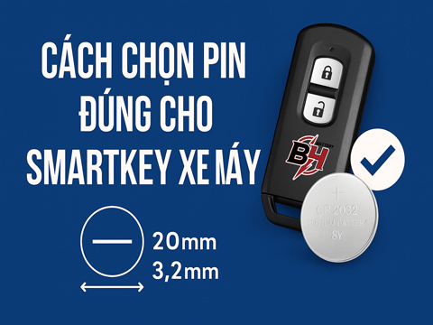 Cách Chọn Pin Đúng Cho Smartkey Xe Máy – Tránh Hư Remote, Mất Tín Hiệu