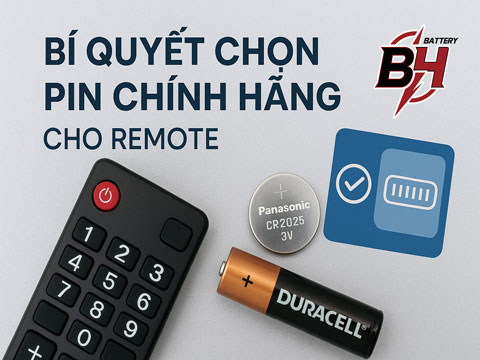 Bí Quyết Chọn Pin Chính Hãng Cho Remote – An Toàn, Bền Bỉ
