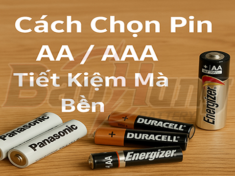 Cách Chọn Pin AA / AAA Tiết Kiệm Mà Bền – Dùng Lâu, Không Lãng Phí