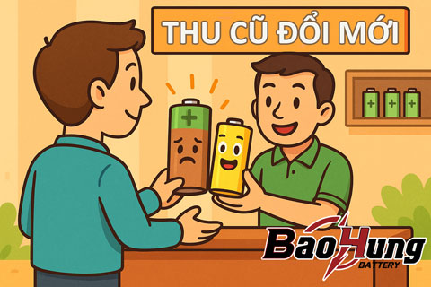 Có Dịch Vụ Thu Pin Cũ Đổi Pin Mới Không?