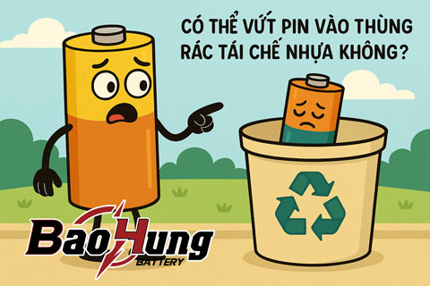 Có Thể Vứt Pin Vào Thùng Rác Tái Chế Nhựa Không?