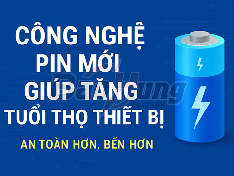 Công Nghệ Pin Mới Giúp Tăng Tuổi Thọ Thiết Bị – Đột Phá Từ Vật Liệu và Cấu Trúc Mới