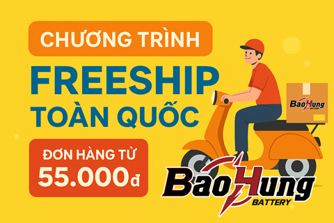 🎉 Thông Báo Chương Trình Freeship Mới Từ Pin Bảo Hùng 🎉