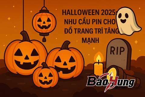 Halloween 2025: Nhu Cầu Pin Cho Đồ Trang Trí Tăng Mạnh