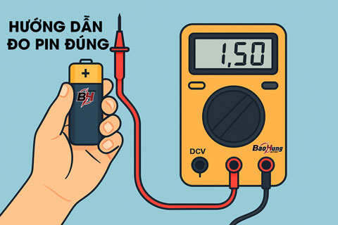 Có Được Cầm Pin Bằng Tay Khi Đo Không? Hướng Dẫn Đo Pin Bằng Đồng Hồ Vạn Năng