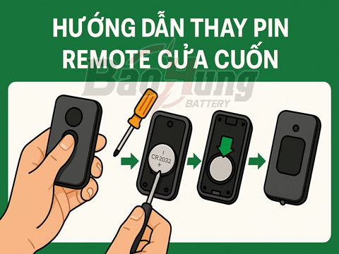 Hướng Dẫn Thay Pin Remote Cửa Cuốn Đúng Cách, An Toàn Tại Nhà