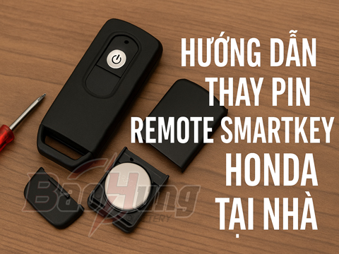 Hướng Dẫn Thay Pin Remote Smartkey Honda Tại Nhà