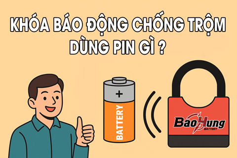 Khóa Báo Động Chống Trộm Dùng Pin Gì? Hướng Dẫn Chọn Đúng Loại