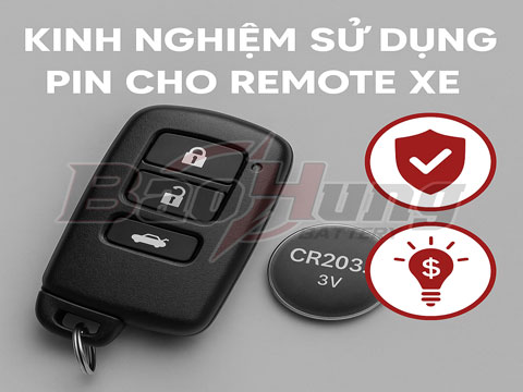 Chia Sẻ Kinh Nghiệm Sử Dụng Pin Cho Remote Xe – An Toàn, Hiệu Quả
