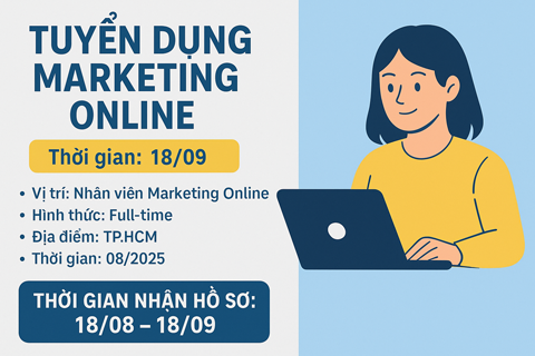 📣 TUYỂN DỤNG MARKETING ONLINE – THÁNG 8/2025